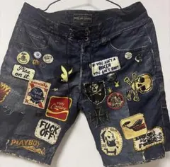 ROUGH AND RUGGED デニムショートパンツ ワッペンカスタムのサムネイル