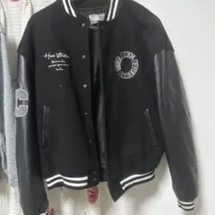 HC スタジャン 黒 ウール レザー　 HARSH AND CRUELのサムネイル