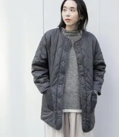 studio CLIP リバーシブルボアキルトコート