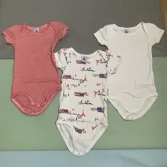 ベビー用ボディスーツ3点セット　プチバトー