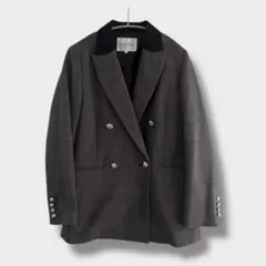 【美品】Arpege story 《店舗限定》W釦テーラードジャケット S 茶