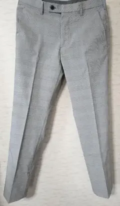 グレー ヘリンボーン スラックス　春夏用