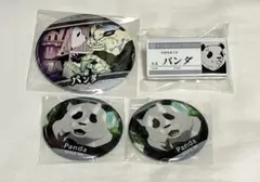 呪術廻戦 パンダ 原作缶,名札アクリルバッジ,カプセルキャラバッジ4点セット