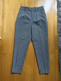 ZARA シアサッカー ギンガムチェックパンツ