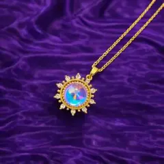 ANNA SUI ネックレス 香水ボトル ブルー パープル - メルカリ
