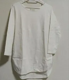 any sis レイヤードインナー Tシャツ　長袖　白 ロングTシャツ