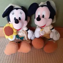 ミッキーマウス　ミニーマウス　ぬいぐるみ