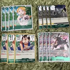 赤緑ルフィ&エース　デッキパーツ　ワンピースカード