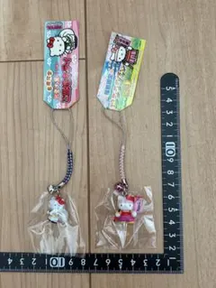 レア◎地域限定◎ご当地キティ根付 キーホルダー 2点 ハローキティ