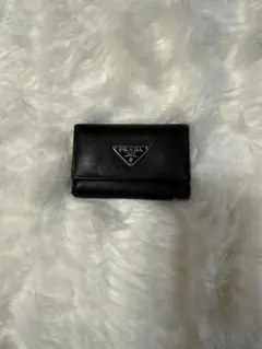PRADA サフィアーノレザー 6連キーケース ブラック