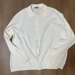 JOHN SMEDLEY クリーム色 ニットカーディガン Mのサムネイル