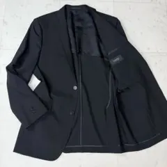 Liss 薄手シアサッカーテーラードジャケット 黒 - メルカリ