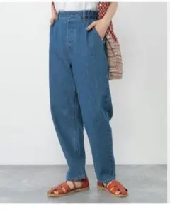 イージーテーパードデニムパンツ　studioCLIP　Sサイズ