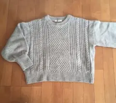 美品⭐︎nano universe ケーブルニットセーター