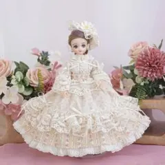 ヴィクトリアン風ドール レースドレス