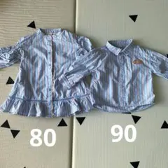 アプレレクール　リンクコーデ　ワンピース&シャツ　セット