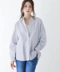 シューラルー　ストライプシャツ　サイズM 長袖　レディース