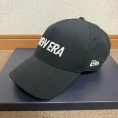 未使用級✨️ NEW ERA GOLF キャップ ブラック ロゴ メッシュのサムネイル