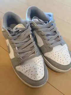 グレー/ホワイト ローカットスニーカー