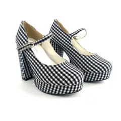 新品 美フォルム 11cm太ヒール 痛くない ストラップ パンプス 22cm 灰