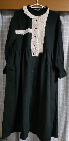 パッチワークレースワンピース