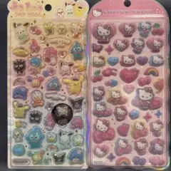 サンリオうるちゅる、コットンパフィ2セット