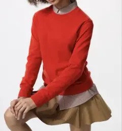 ユニクロ　カシミヤクルーネックセーター