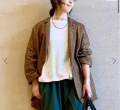 美品◆journal standard luxe リネンオーバーサイズジャケットのサムネイル