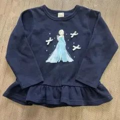 petit main エルサ トレーナー 110 ネイビー