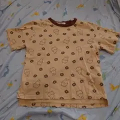 ミッフィー 花柄 プリント Tシャツ 110cm
