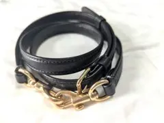 Coach ブラック 本革ショルダーストラップ