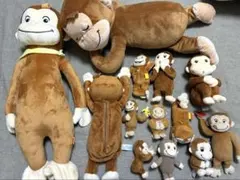 おさるのジョージぬいぐるみマスコット13点セット