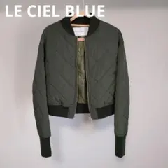 【美品】LE CIEL BLEU クロップドジャケット 36 オリーブグリーン