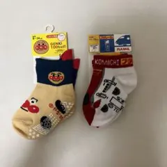 アンパンマン 靴下 とプラレール靴下2足セット 9-14cm 11-16cm
