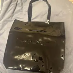 M·A·C エナメル トートバッグ ブラック