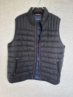 （大きいサイズ）TOMMY HILFIGER 軽量ダウンベスト XXL ブラック