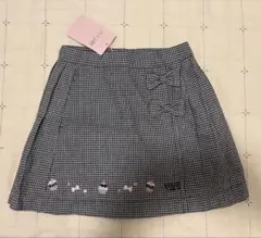 新品未使用タグ付き　メゾピアノ　チェックプリーツスカート　110