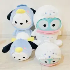 お買いものパンダ 小パンダぬいぐるみ〜ぺんぎんコスチューム〜 全3種セット お買いものパンダ 小パンダぬいぐるみ〜ぺんぎんコスチューム〜 全3種
