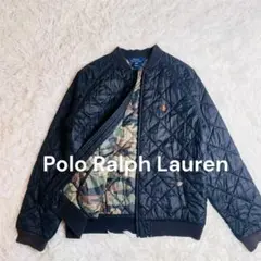 訳アリ ポロラルフローレン キルティング ジャケット黒 M ポニー刺繍