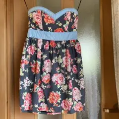 マーキュリーデュオ　花柄ベアワンピース