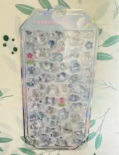 [正規品]みずいろうさぎシャーベットボンボンドロップシール