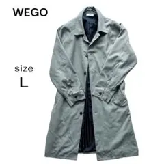 ウィゴー WEGO ステンカラー コート ロング アウター くすみ カーキ系 Lのサムネイル
