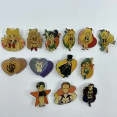 美少女戦士セーラームーン ピンバッジ 13個セット まとめ売り　レトロ　当時物