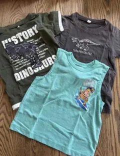 恐竜プリントTシャツ3枚セット