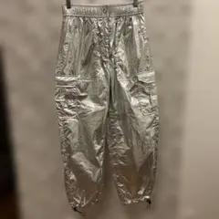 SELENAHELIOS メタリックカーゴパンツ
