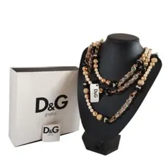 【希少】未使用品 Dolce&Gabbanaネックレス パール ゴールド 箱あり
