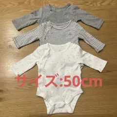 babygap 長袖　ボディースーツ　ロンパース　0-3M 50cm