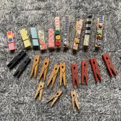 木製洗濯バサミ 15個セット