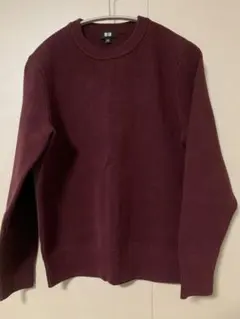 ユニクロ　ウォッシャブルストレッチミラノリブクルーネックセーター