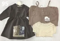 女の子　95サイズ　長袖トップス　ワンピ　セット　秋　冬　 ②